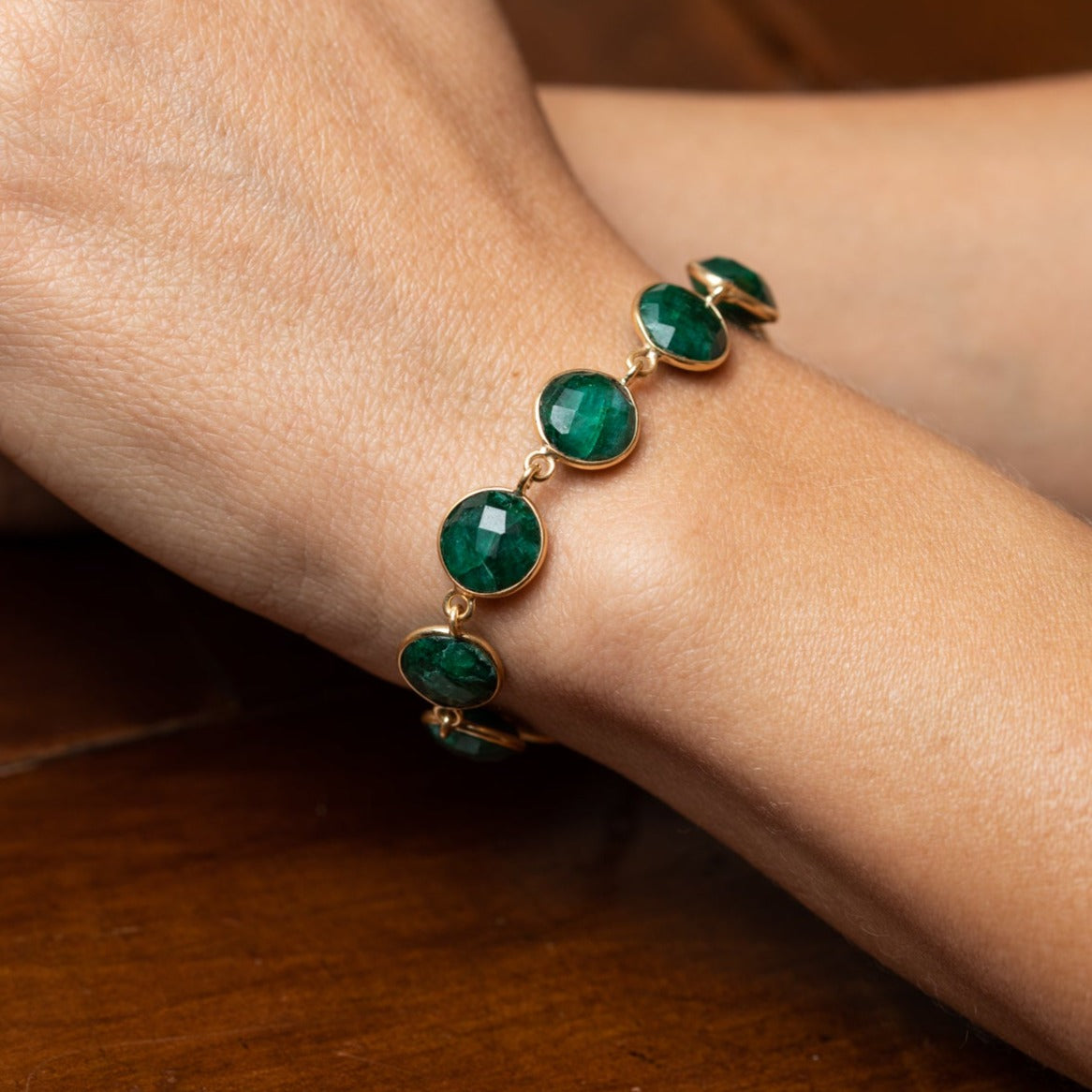 Bracciale Elasticizzato ELEDORO In Pietre Preziose Vere 10 Mm – Porta Energia E Armonia, Realizzato A Mano