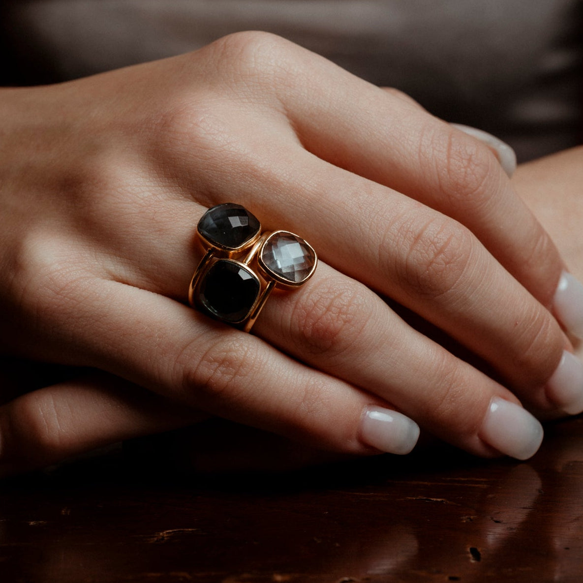 Set 3 anelli quadrati 10x10