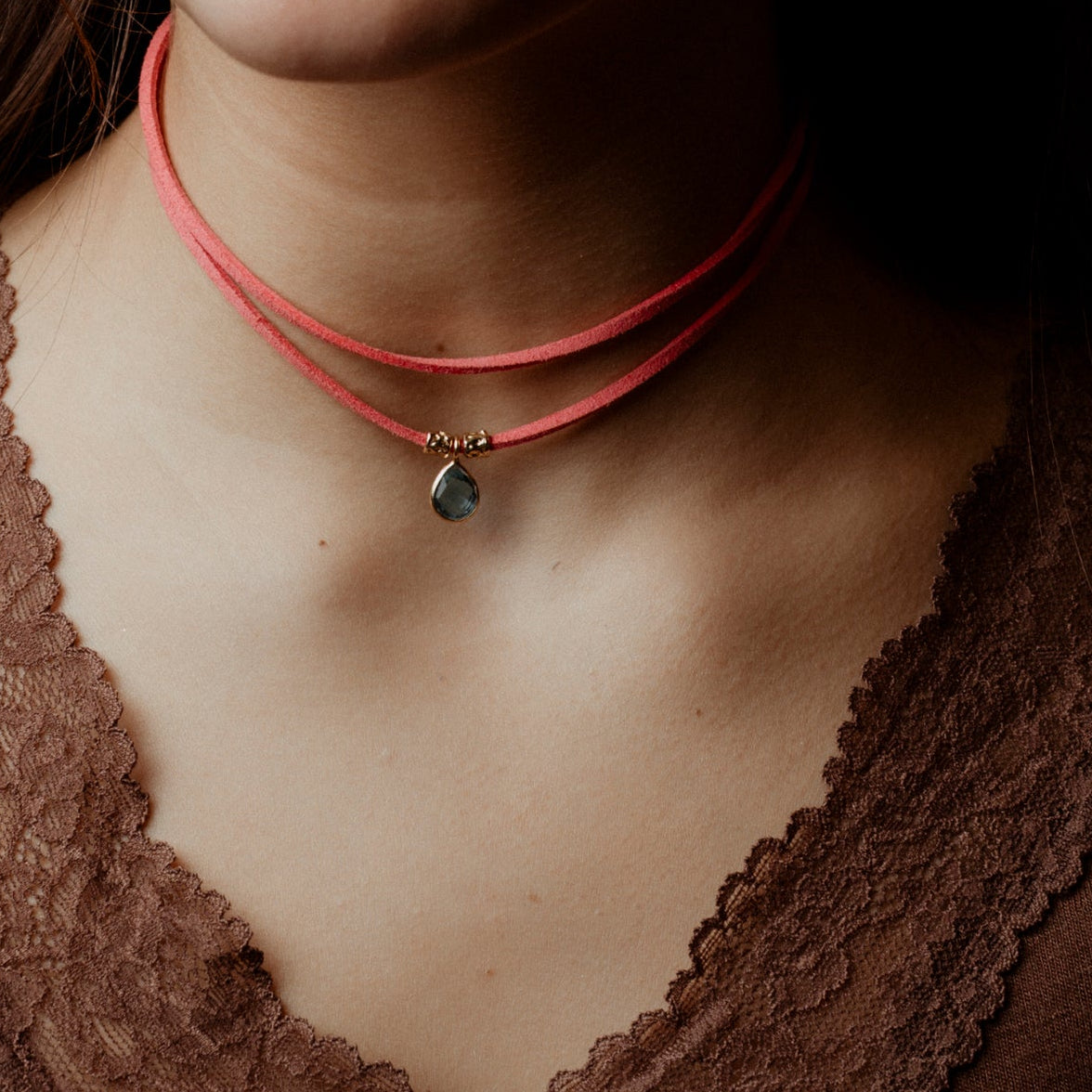 cordino arancione e topazio swiss