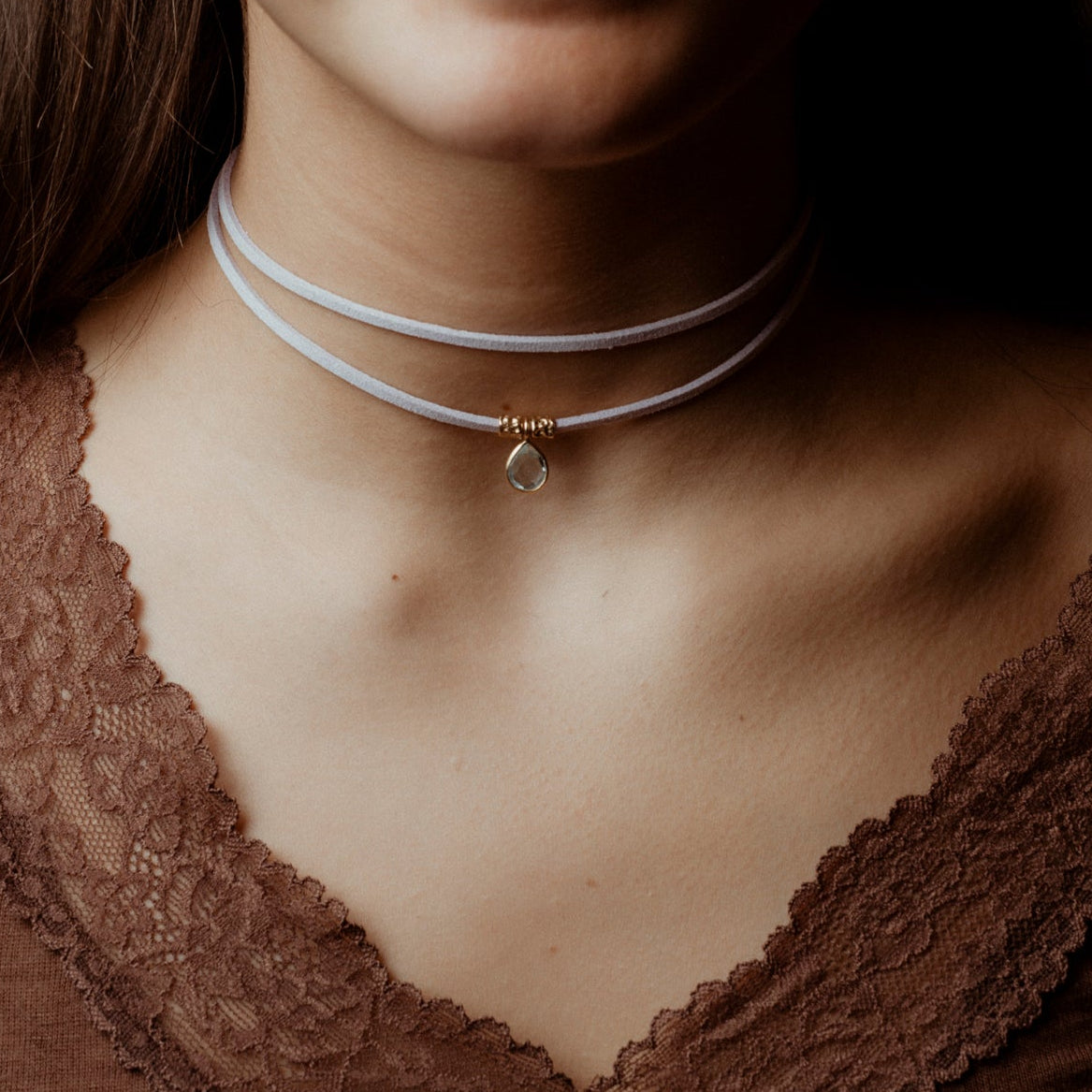 cordino bianco e topazio sky