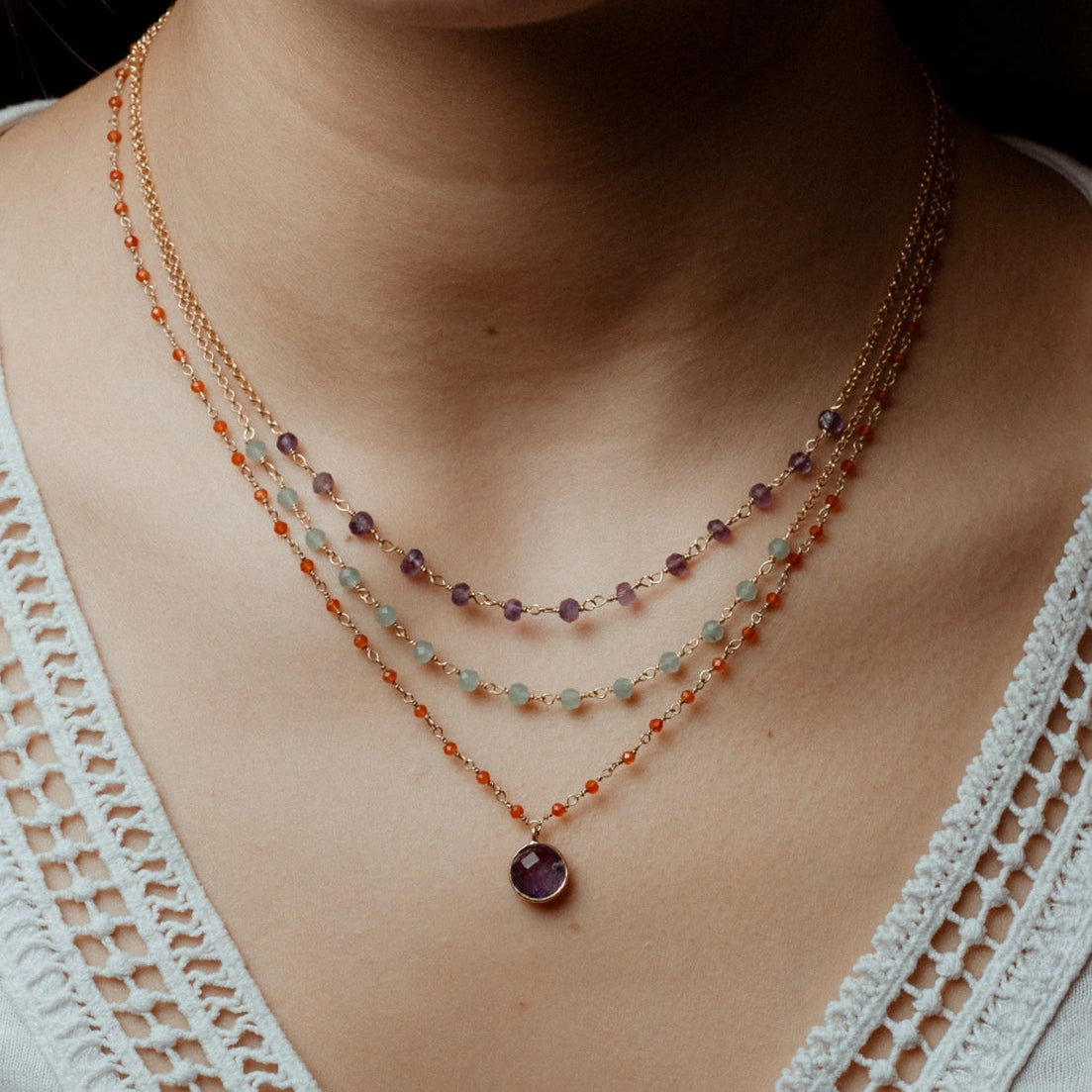 set tres jolie 3 collane