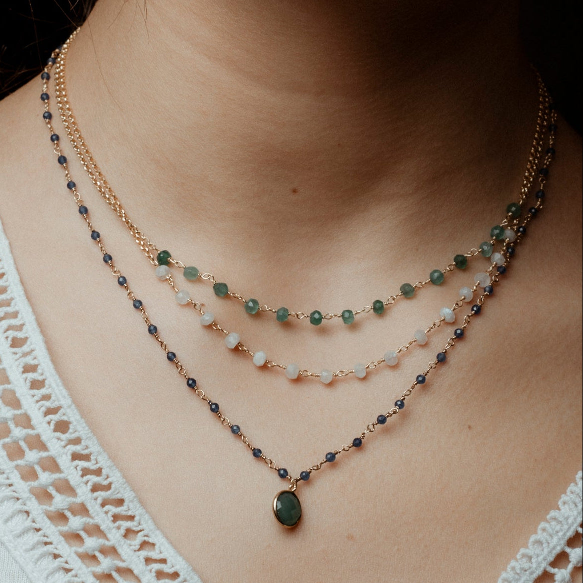 set tres jolie 3 collane