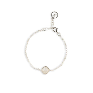 Bracciale Pietra di Luna grigia - Qualità AAA Bracciale Pietra di Luna grigia - Qualità AAA