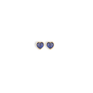 orecchini cuoricino blu